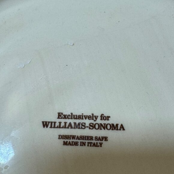 Vintage Retired William Sonama Ceramoc Rooster Pasta Bowl Made In Italy - Picture 9 of 10